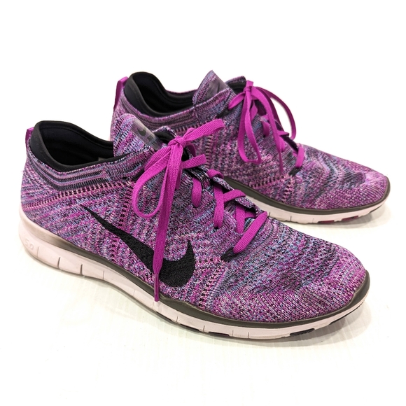Nike Shoes - NIKE Free 5.0 Flyknit purple knit running shoes